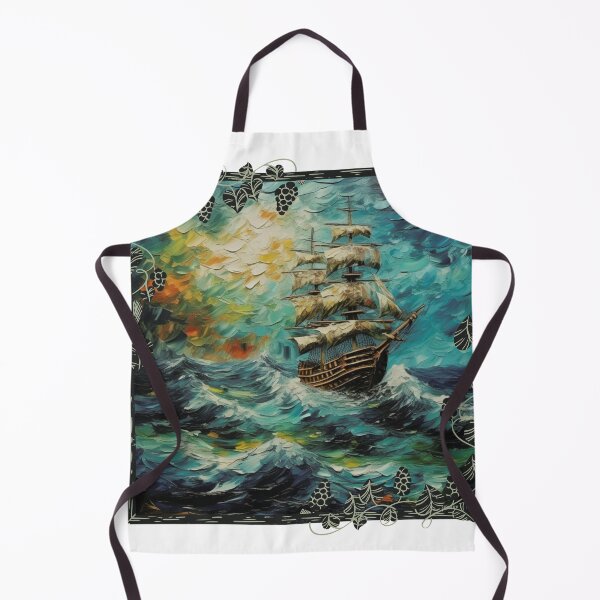 Artikelvorschau, Schiff im Seesturm entworfen und verkauft von Art Intelligence.