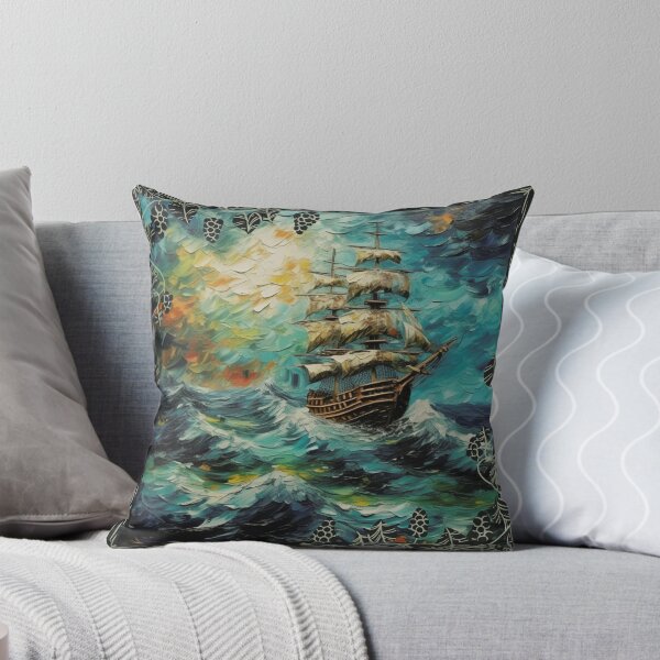 Item preview, Ship In Sea Storm designed and sold by Art Intelligence.