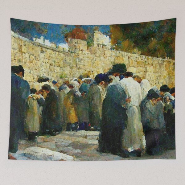 Item preview, JEWS PRAY WITH HEARTS FULL designed and sold by ArtbyRolleen.