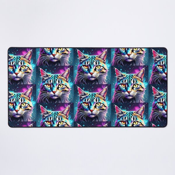 Item preview, Epic Cat Odyssey: Intricate abstract art style with cosmic appeal and photorealistic details! designed and sold by AkraidaxDesign.