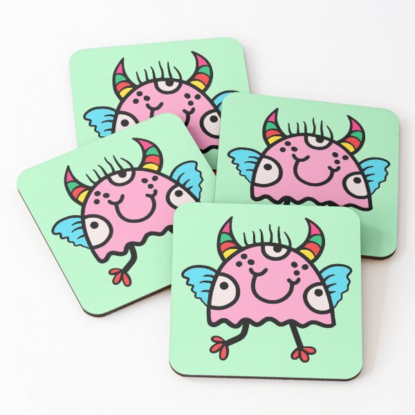 Item preview, Horned Doodle Monster designed and sold by BeagleDesigns.