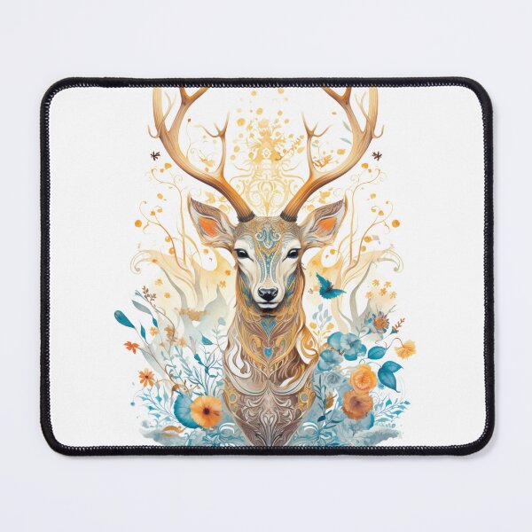 Item preview, deer with a colorful floral designed and sold by Kalka088.