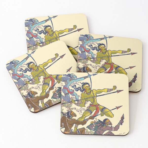 Item preview, India art styles, warriors designed and sold by CreativePunk123.