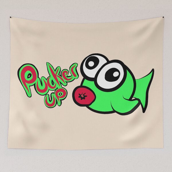 Item preview, Pucker up! Cartoon fish  designed and sold by Charlottieloux.