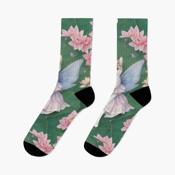 Item preview, Cat Fairy and lotus flowers designed and sold by Babee-24.