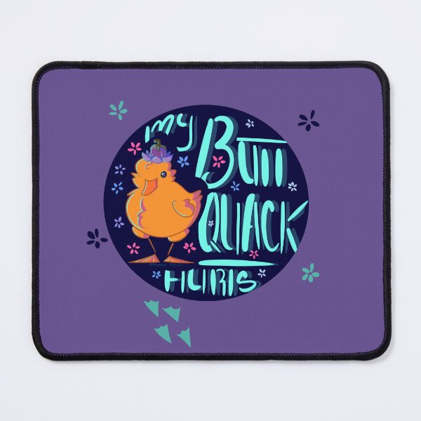 Item preview, "My butt quack hurts" duck designed and sold by Minipappus.