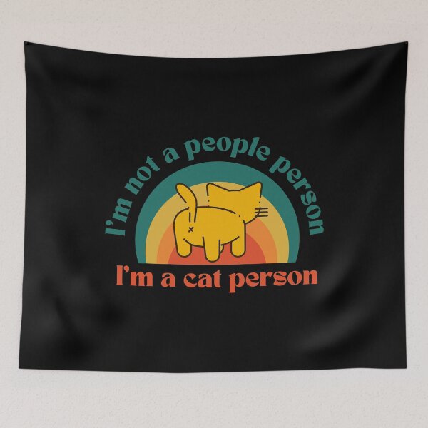 Item preview, I'm not a people person, I'm a cat person designed and sold by ThirdEyeDesign1.
