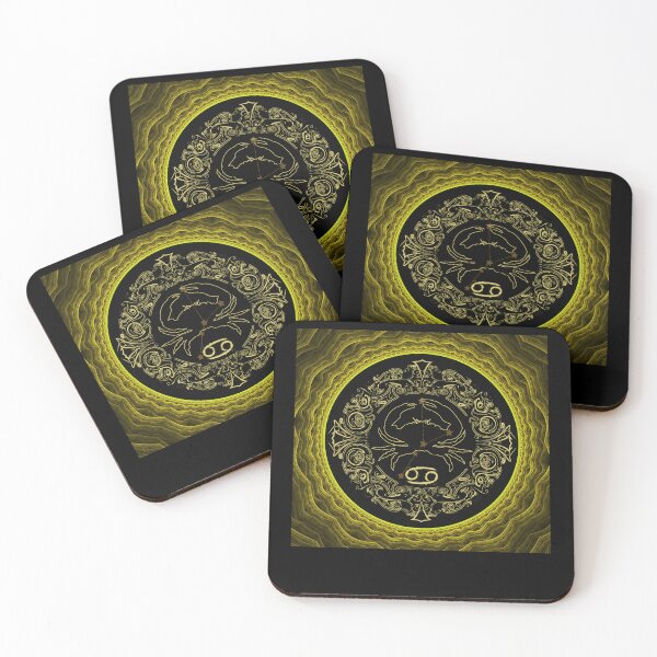 Item preview, Yellow Black Cancer Zodiac designed and sold by ArtBeLife.
