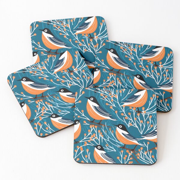 Item preview, Flight of Harmony - Birds on Branches Seamless Pattern designed and sold by vadimcarazan.