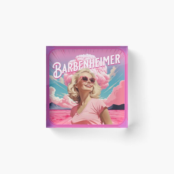 Item preview, Barbenheimer Pink Desert designed and sold by WallGarden.