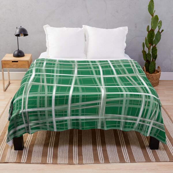 Item preview, Twisting White & Green Plaid designed and sold by PSCSCo.