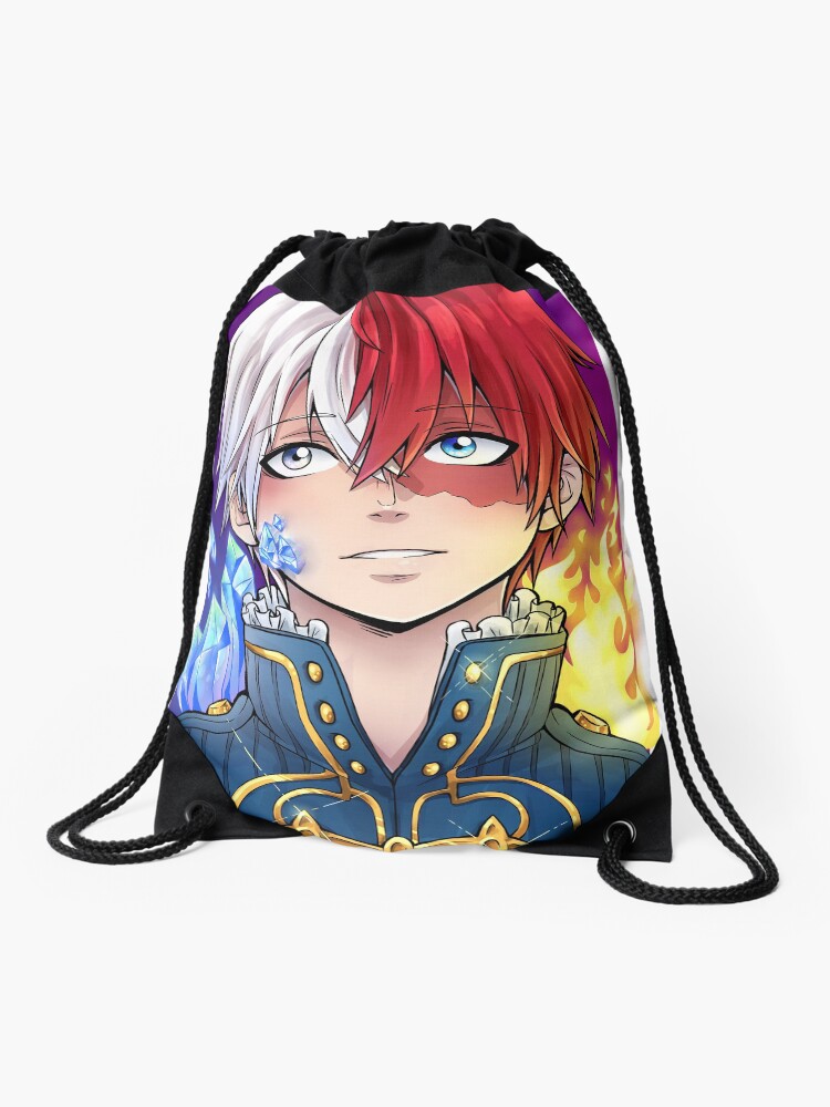 Todoroki Au Fanart Drawstring Bag By Rebezza Redbubble