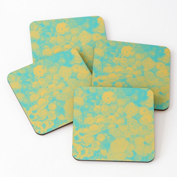 Item preview, Boho Soul Flowers in Yellow and Cyan designed and sold by Trish Dish.