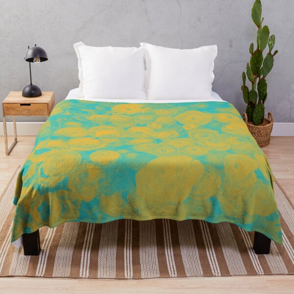 Item preview, Boho Soul Flowers in Yellow and Cyan designed and sold by Trish Dish.