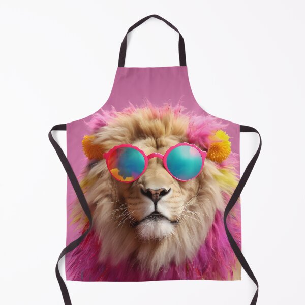 Item preview, Funky Lion with glass designed and sold by LickALemon.