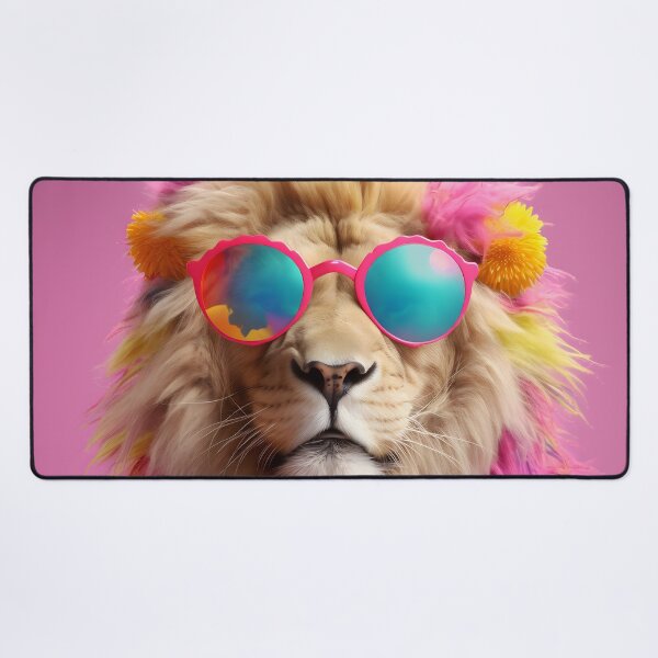 Item preview, Funky Lion with glass designed and sold by LickALemon.