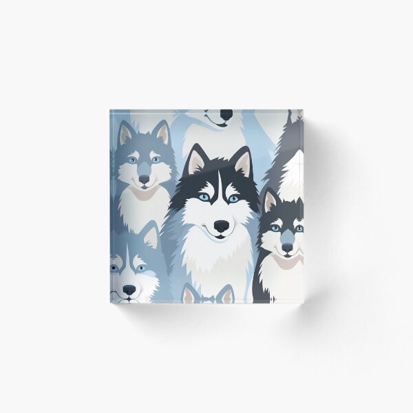 Item preview, Cartoon Style Husky Pattern designed and sold by seaj4y3.