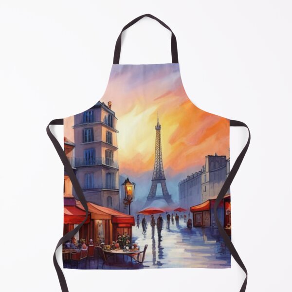 Item preview, Paris street scene with cafe and Eiffel Tower designed and sold by JackFreestone.