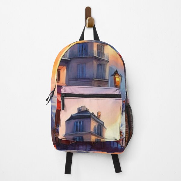 Item preview, Paris street scene with cafe and Eiffel Tower designed and sold by JackFreestone.