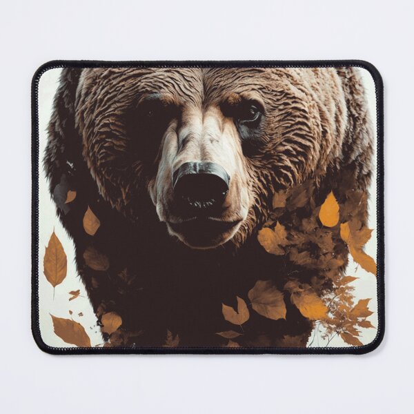 Item preview, Bear and leaves designed and sold by ArtfullMinds.