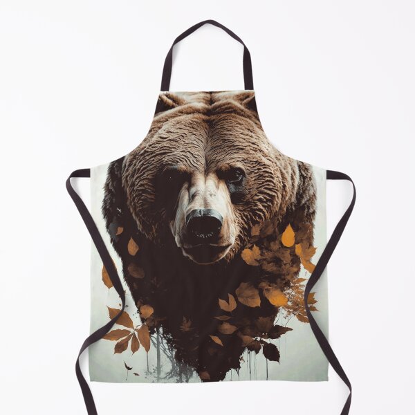 Item preview, Bear and leaves designed and sold by ArtfullMinds.