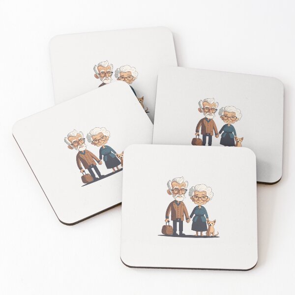 Item preview, Grandparents With Puppy designed and sold by Itsheartshop.