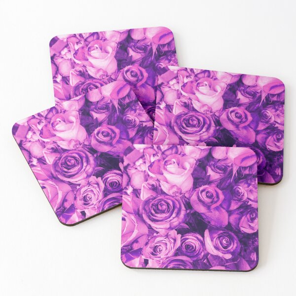 Item preview, Hippiness Psychedelic Aesthetic Roses in Violet and Pink designed and sold by Trish Dish.