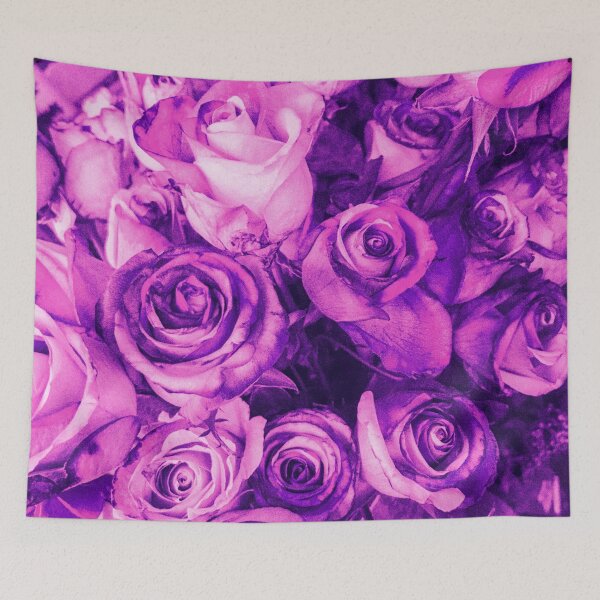 Item preview, Hippiness Psychedelic Aesthetic Roses in Violet and Pink designed and sold by Trish Dish.