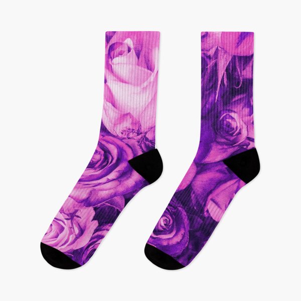 Item preview, Hippiness Psychedelic Aesthetic Roses in Violet and Pink designed and sold by Trish Dish.