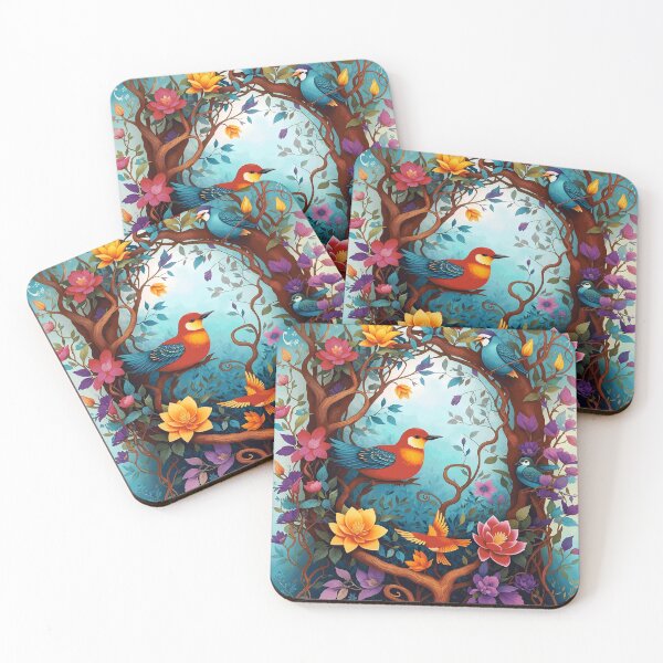 Item preview, Birds with tree designed and sold by ArtfullMinds.