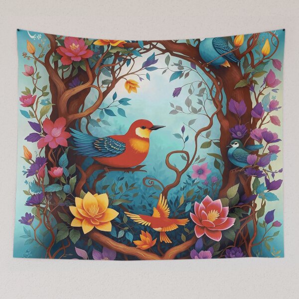 Item preview, Birds with tree designed and sold by ArtfullMinds.
