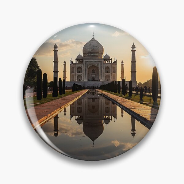 Item preview, Golden Taj Mahal: A Sunset Symphony designed and sold by frequent-art.