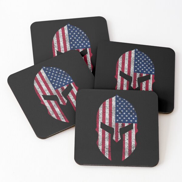 Item preview, American Flag Spartan Helmet Distressed designed and sold by JJOldaker.