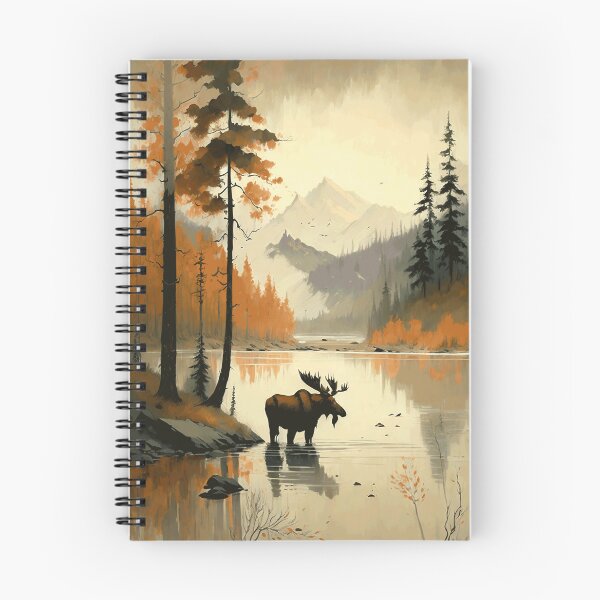 Item preview, Moose in calm water designed and sold by ArtfullMinds.