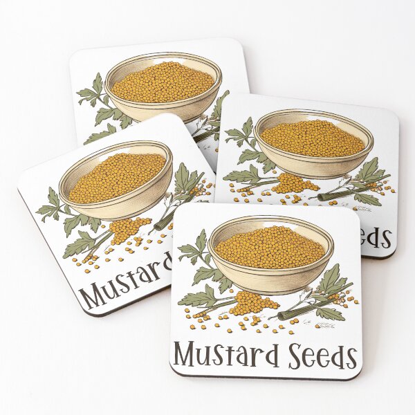 Item preview, Hand Drawn Illustration of Mustard Seeds designed and sold by Sketch-Shack.