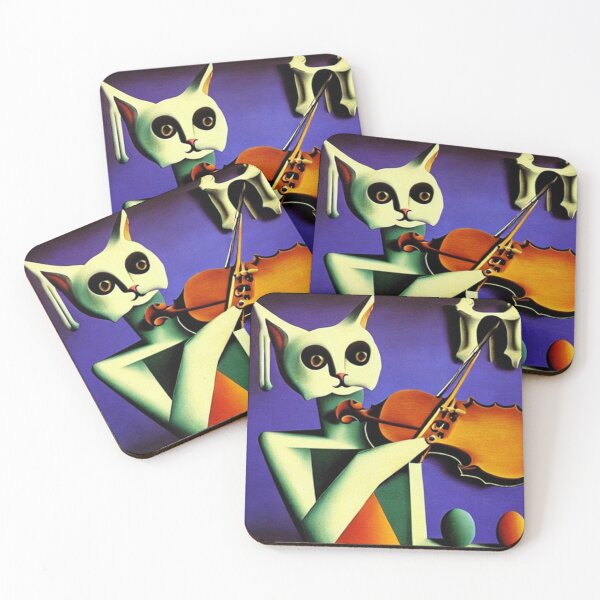 Item preview, The Cat fiddles designed and sold by George Hutton Hunter.