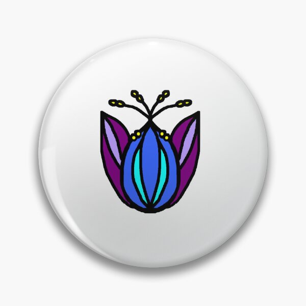 Item preview, Blue Purple Flower designed and sold by Happyhidayat.