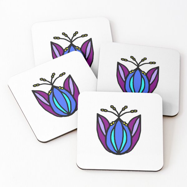 Item preview, Blue Purple Flower designed and sold by Happyhidayat.