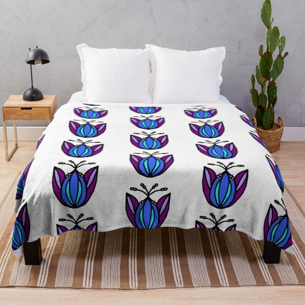 Item preview, Blue Purple Flower designed and sold by Happyhidayat.