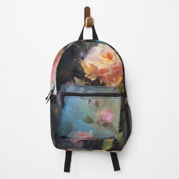 Item preview, Rose garden Impressionism painting 14 designed and sold by Red Witch Art.