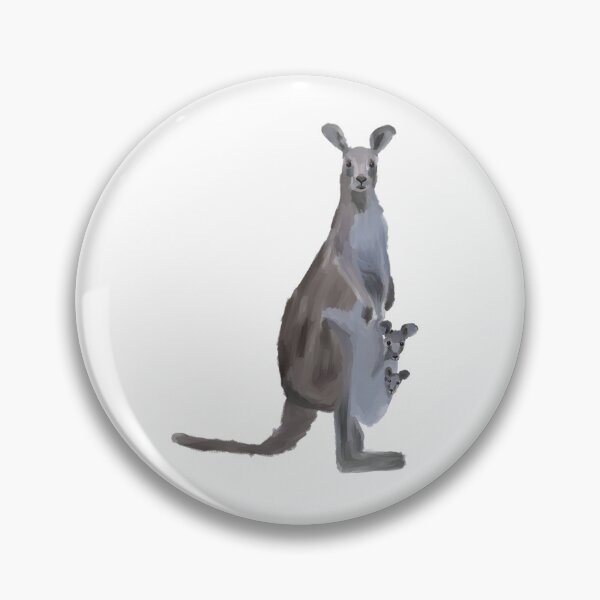 Item preview, kangaroo mama with two babies designed and sold by maryserene.