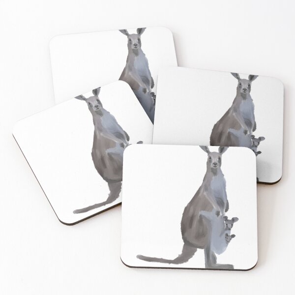 Item preview, kangaroo mama with two babies designed and sold by maryserene.