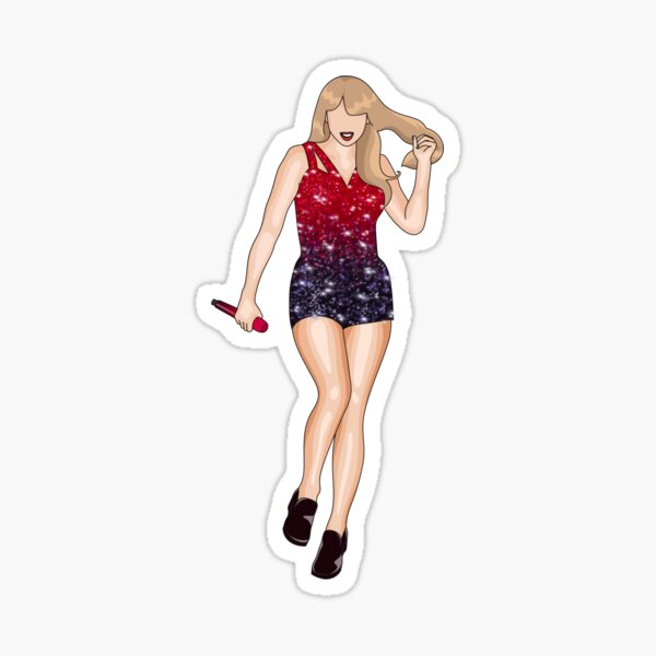 Taylor Swift Eras Tour Red Sticker For Sale By Mkiewis Redbubble