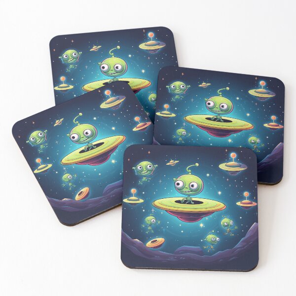 Item preview, Fun Loving Aliens Flying Through Space designed and sold by Tai Chan.
