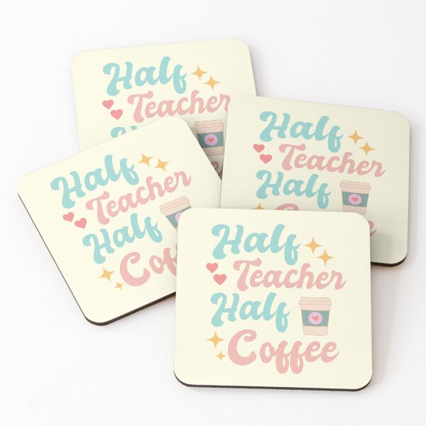 Item preview, Half Teacher Half Coffee designed and sold by Pattranit56.