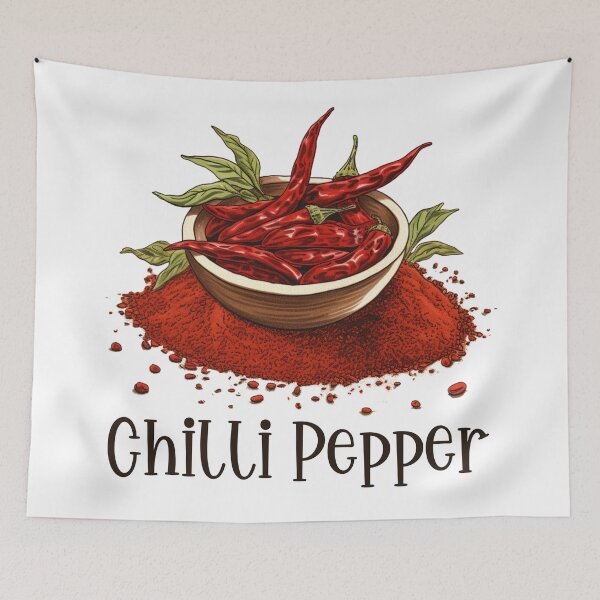 Item preview, Hand Drawn Illustration of Chilli Pepper designed and sold by Sketch-Shack.