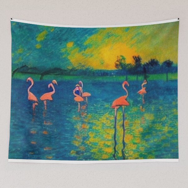 Item preview, Wading Flamingos at Sunset designed and sold by George Hutton Hunter.
