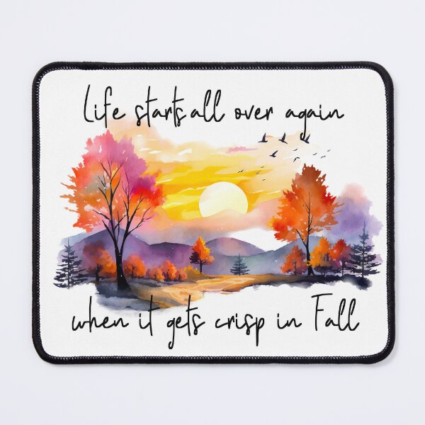 Item preview, Life starts all over when crisp in fall-autumn sunrise designed and sold by Inktown.