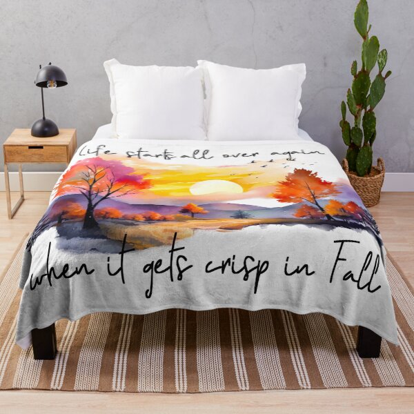 Item preview, Life starts all over when crisp in fall-autumn sunrise designed and sold by Inktown.