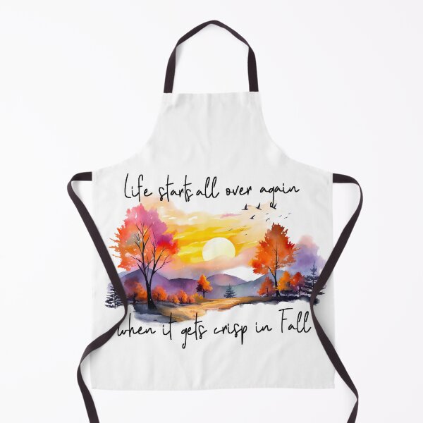 Item preview, Life starts all over when crisp in fall-autumn sunrise designed and sold by Inktown.